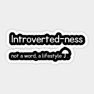 introvert definition Sticker